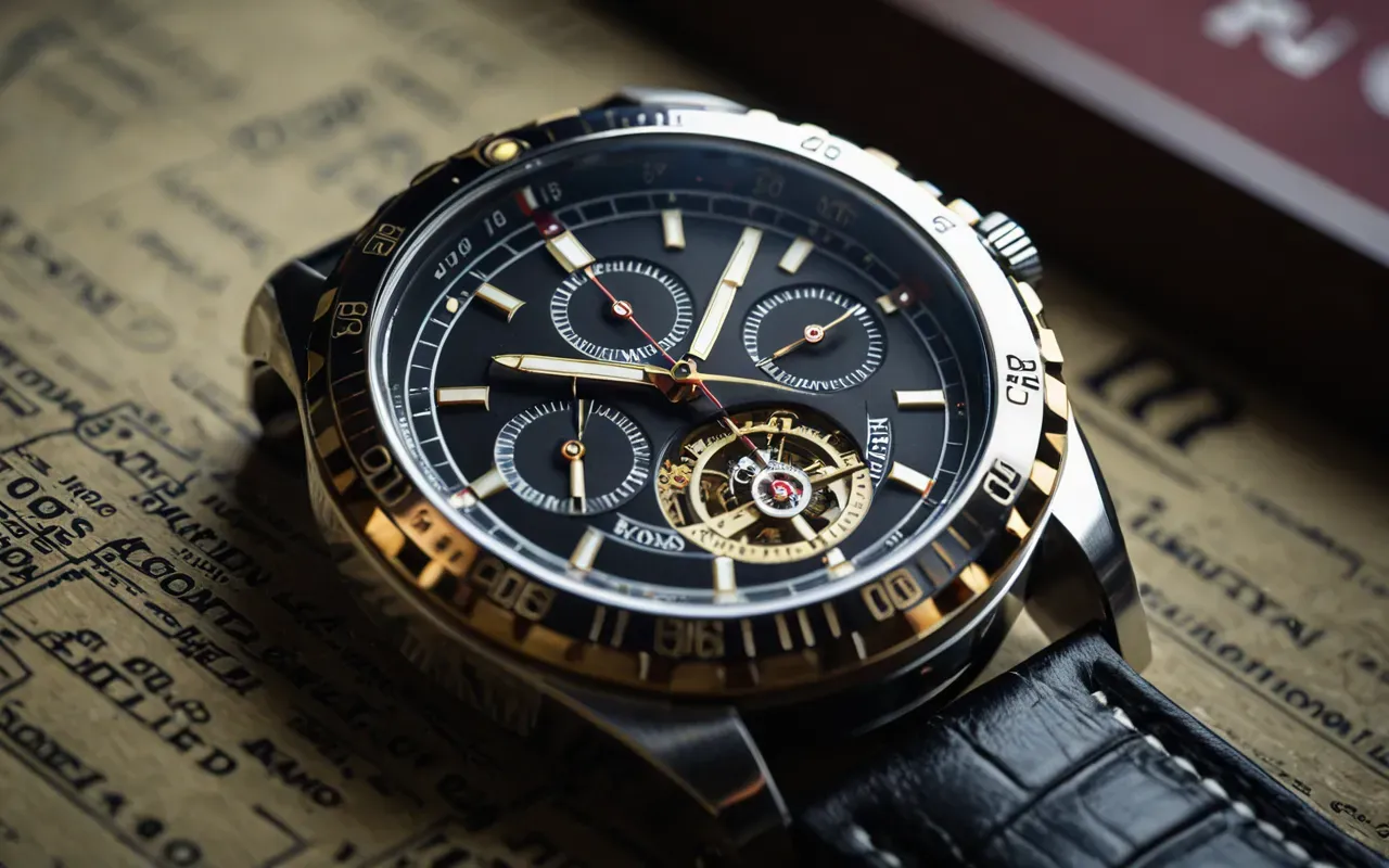 mekanik saat mekanizması A close-up, high-resolution photograph of a mechanical watch with a visible skeleton date complication. The watch has a stainless steel case and a clear sapphire crystal back, revealing intricate gears and a date wheel moving through the center. The background is a soft, neutral grey fabric. Lighting is bright and even, highlighting the metallic textures and precision engineering. No text or logos visible.