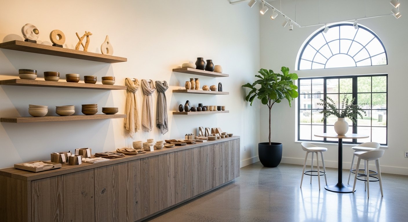 A modern, well-lit boutique displays a diverse collection of colorful automatic watches on sleek display stands, with reflections highlighting the vibrant dials and brushed metal straps, set against a neutral background to emphasize the watches' bold designs.