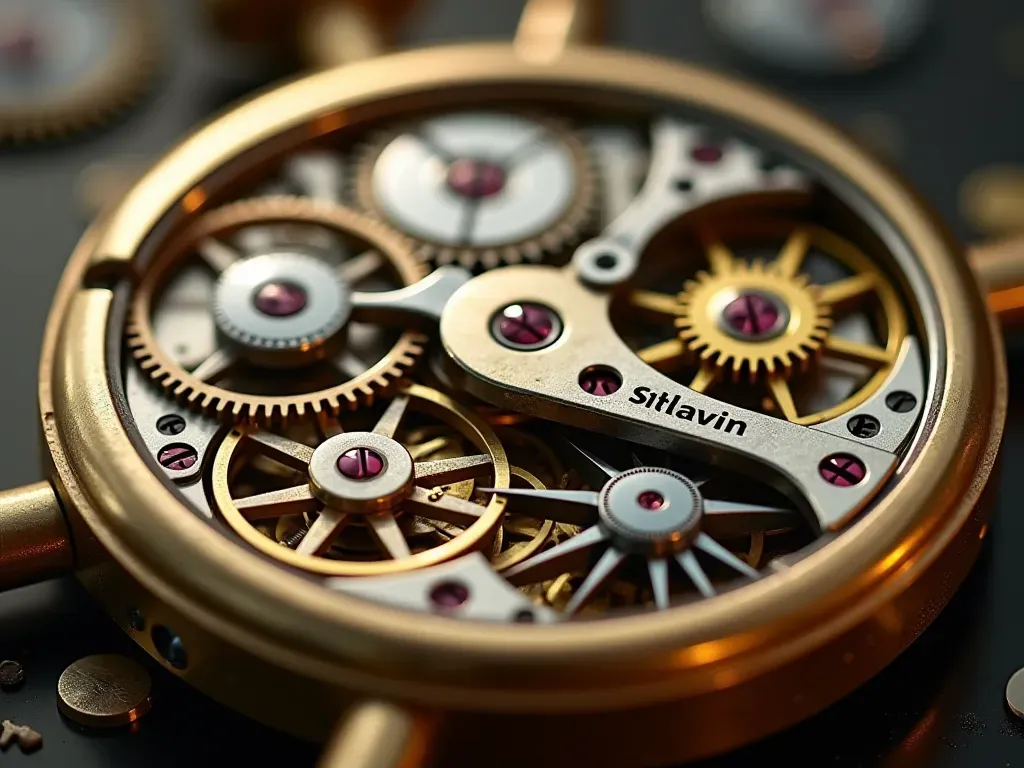 otomatik saat nedir Editorial close-up of interlocking brass gears and a coiled mainspring inside an open watch movement under warm directional studio lighting with shallow depth of field on brushed metal background