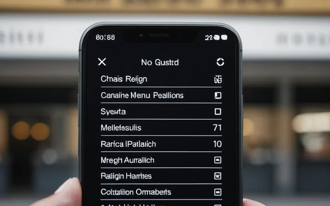 A close-up of a modern smartphone screen showing the settings menu with date and time options highlighted. The background is blurred but suggests a clean, minimalist desk setup with soft natural light.